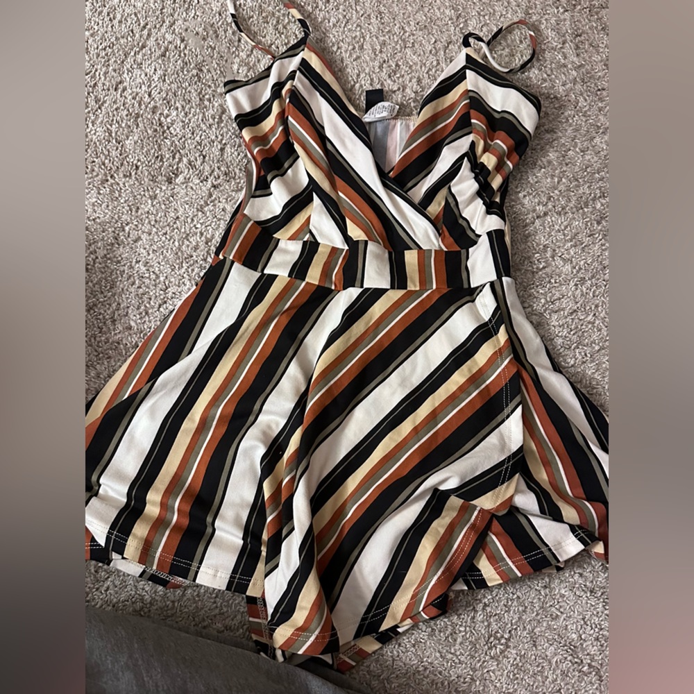 Striped romper